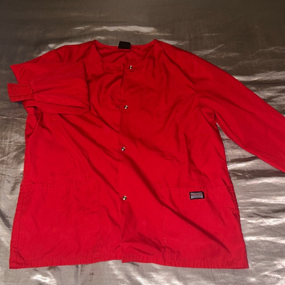 red size small Cherokee brand scrub jacket
